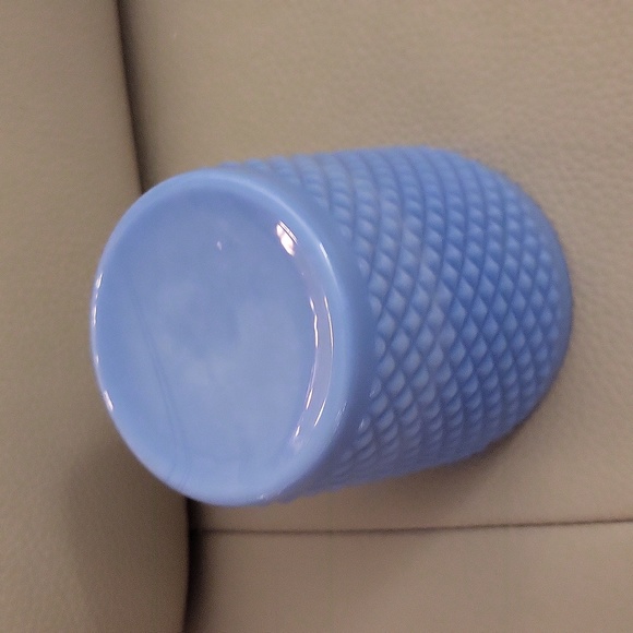 Blue Milk Glass Cup - Picture 4 of 4